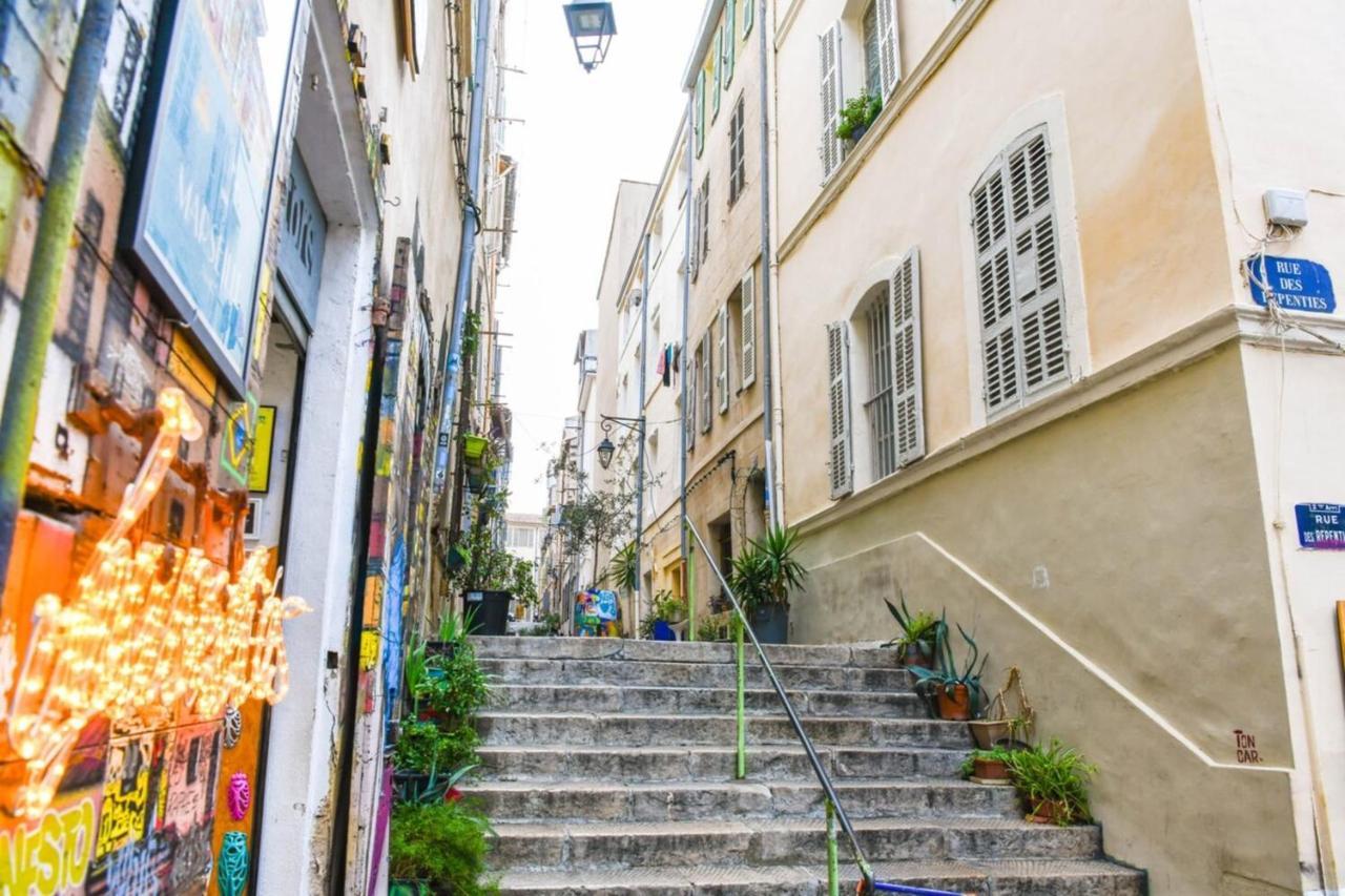 Апартаменты Le Duplex - Terrasse Au Coeur De Marseille Panier Экстерьер фото